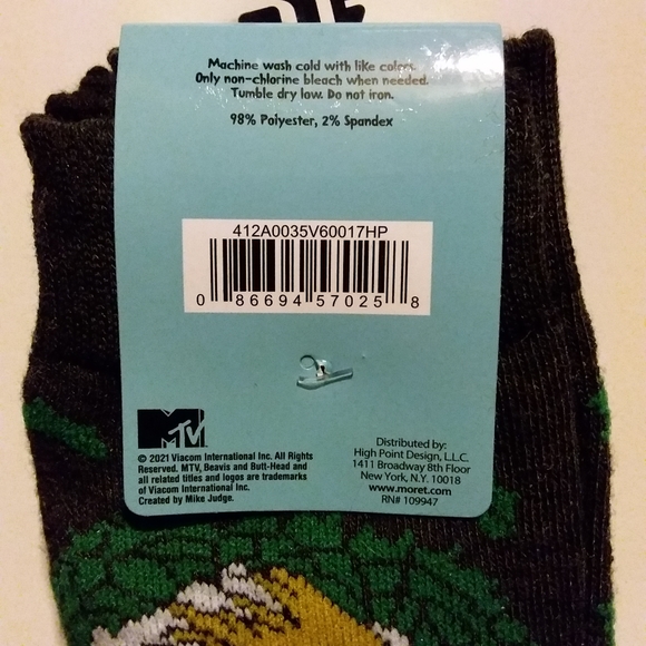 2/$10 Beavis & Butt-head Sock Gift Set - Picture 10 of 11